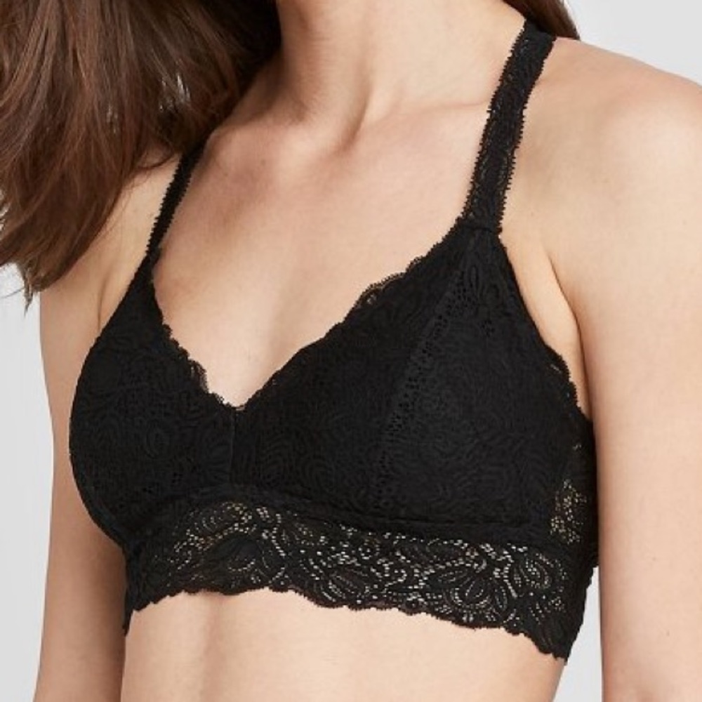 Black T-Back Bralette
